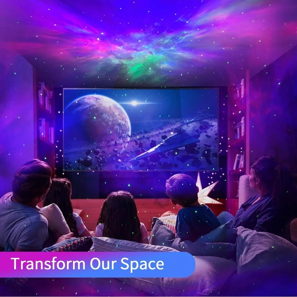 Cayclay Astronaut Galaxy Star Projector LED Night Light w/ Remote